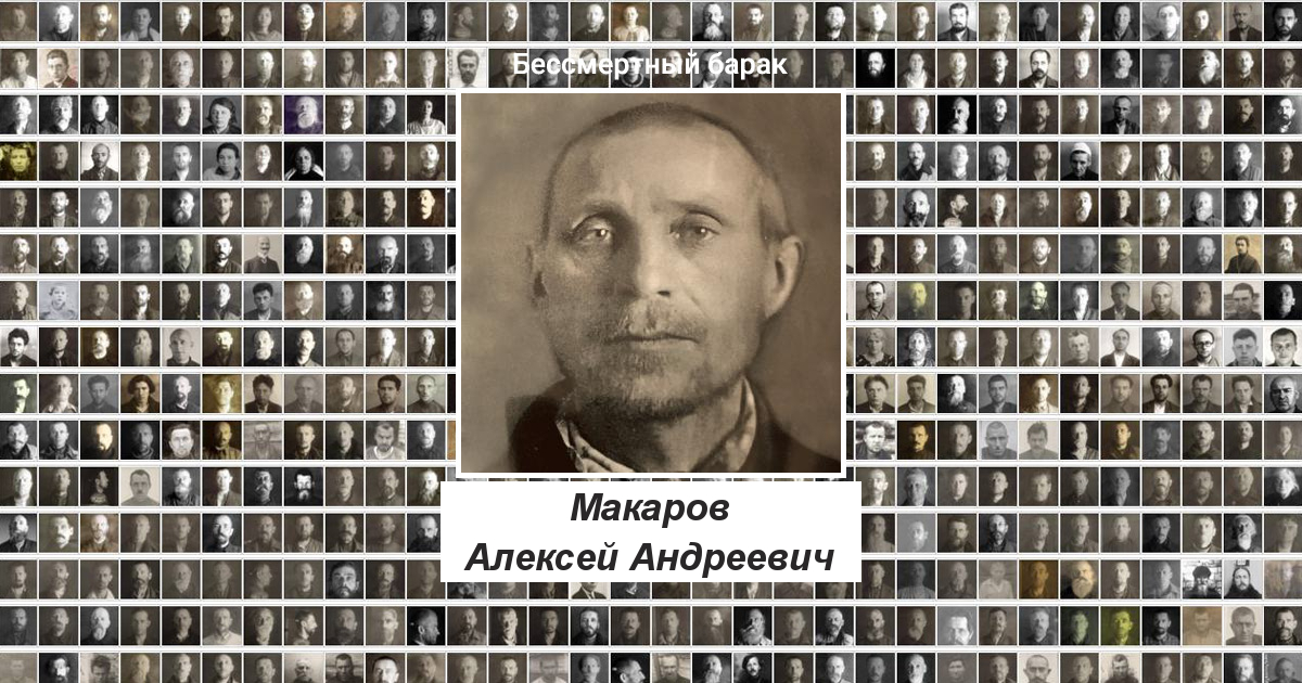 Макаров Алексей Андреевич Проект Бессмертный барак