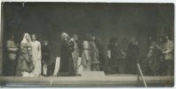 Из воспоминаний Натальи Арбузовой, внучки В. Н. Лясковского:"Домашний театр в имении (фото 11).Любительский спектакль - без декораций, зато в костюмах, взятых напрокат из орловского драматического театра. И, конечно, с суфлером. Играют драму .Опричник., не законченную Алексеем Константиновичем Толстым и дописанную дедом".